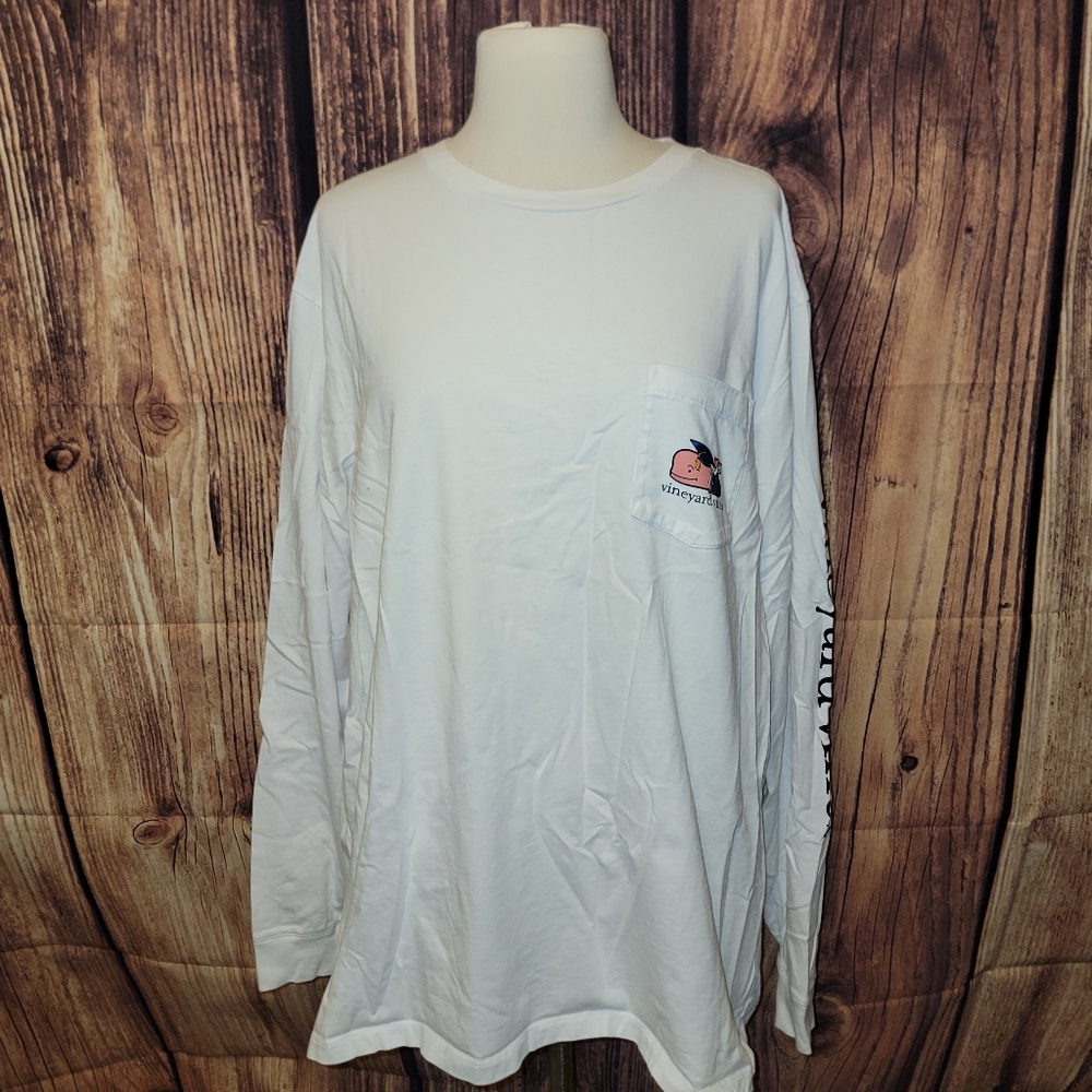 Vineyard Vines Class of 2019 Long Sleeve Size XL White